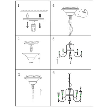 Люстра Newport 4800 4806+4/С chrome-2