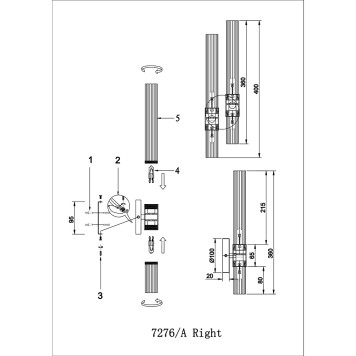 Бра Newport 7270 7276/A right matt black-1