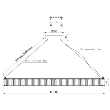 Люстра Newport 8240 8240/100 gold NEW-2