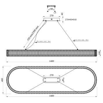 Люстра Newport 8240 8240/140 oval-2