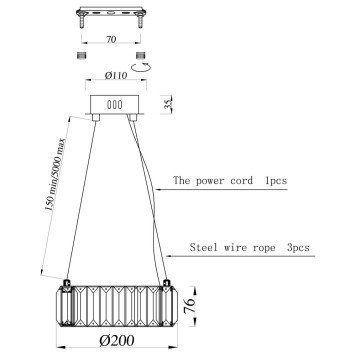 Люстра Newport 8240 8240/20 chrome-2