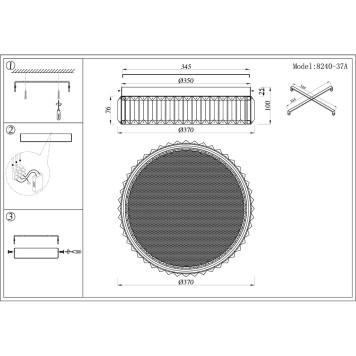 Бра Newport 8240 8240/37A gold-1