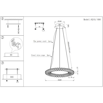 Люстра Newport 8240 8241/400 gold NEW-1