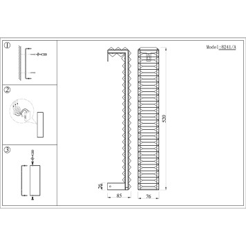 Бра Newport 8240 8241/A gold NEW-1