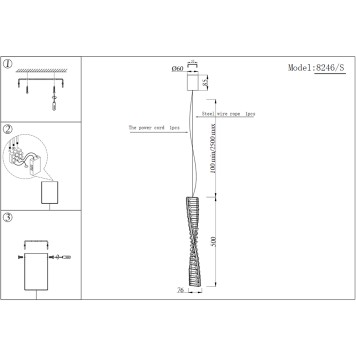 Люстра Newport 8240 8246/S gold NEW-2
