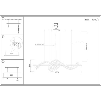 Люстра Newport 8240 8248/S gold-1