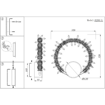 Бра Newport 8280 8280/А-1