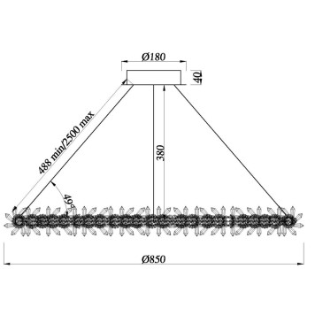 Люстра Newport 8280 8281/800 gold-1