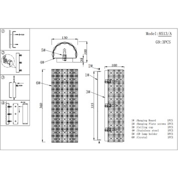 Бра Newport 8510 Venera 8513/A gold-1