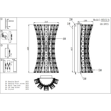 Бра Newport 8510 Venera 8515/A chrome-2