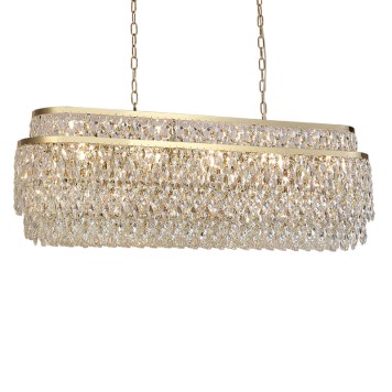 Люстра Newport 8530 Tiffany 8530/120 C oval gold polished-1