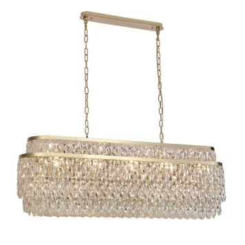 Люстра Newport 8530 Tiffany 8530/120 C oval gold polished