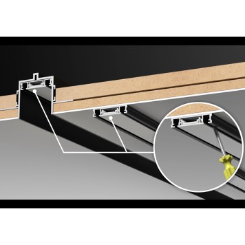 Шинопровод под ГКЛ 12мм Novotech Smal 1m 135197-4