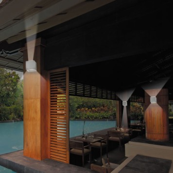 Уличный настенный светильник Novotech Calle 357518-2