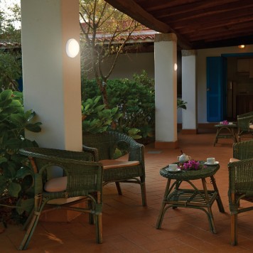 Уличный настенно-потолочный светильник Novotech Opal 358016-1