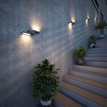 Уличный настенный светильник Novotech Kaimas 358086-2