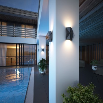 Уличный настенный светильник Novotech Kaimas 358088-2