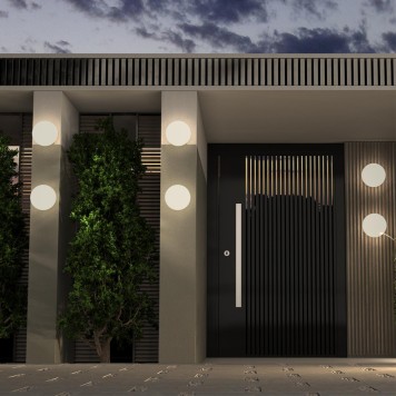 Уличный настенно-потолочный светильник Novotech Opal 358881-3