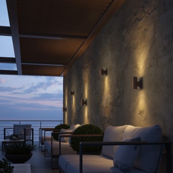 Уличный настенный светильник Novotech Landscape 370406-2