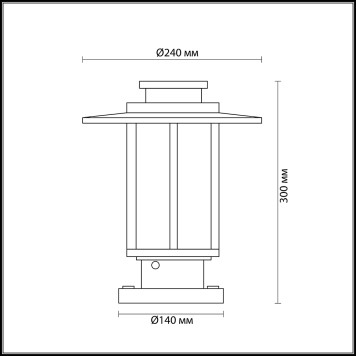 Уличный фонарь Odeon Light Mito 4047/1B-1