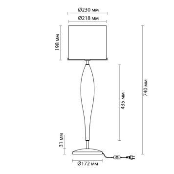 Лампа настольная Odeon Light Tower 4850/1T-6