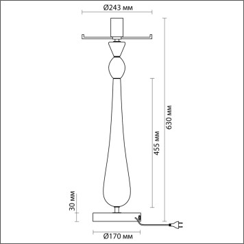 Лампа настольная Odeon Light Tower 4868/1T-1