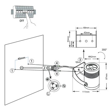Уличный настенный светильник Odeon Light Stima 6648/6WA3-4