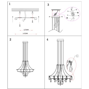 Люстра Odeon Light Flamenco 7000/35L-6