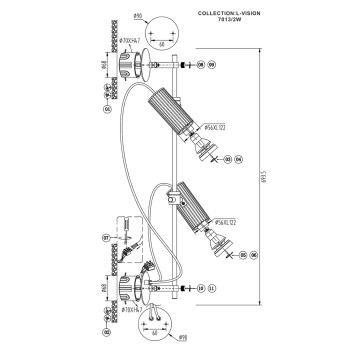 Спот Odeon Light Manchester 7013/2W-8