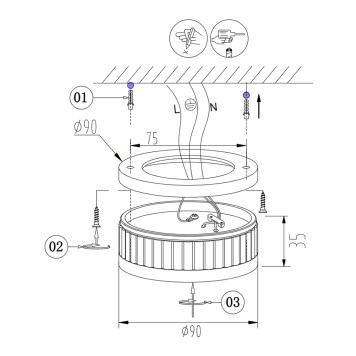 Светильник точечный Odeon Light Manchester 7013/7CL-5