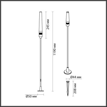 Уличный фонарь Odeon Light Canna 7020/4GB-7
