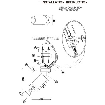 Спот Odeon Light Caucho 7061/1W-5