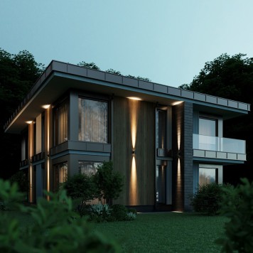 Уличный настенный светильник Odeon Light Long 7071/15WL-1