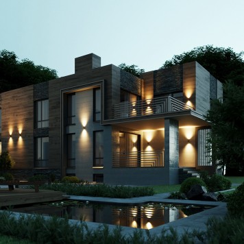 Уличный настенный светильник Odeon Light Long 7071/16WL-1