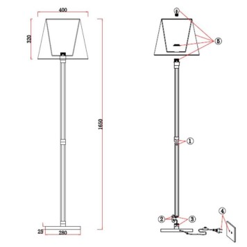 Торшер Omnilux Rimaggio OML-29415-01-1