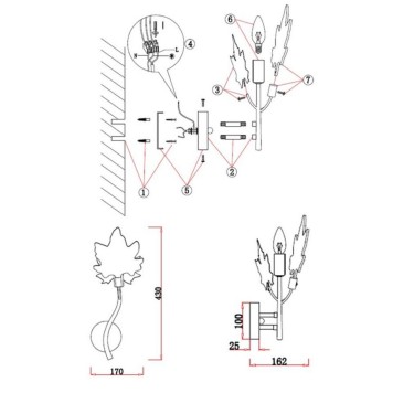 Бра Omnilux Vitereta OML-52701-01-1