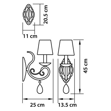 Бра. Osgona Ricerco 693614-2