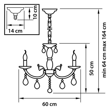 Люстра Osgona Stregaro 694064-2