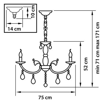 Люстра Osgona Stregaro 694082-2