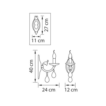 Бра Osgona Stregaro 694612-2