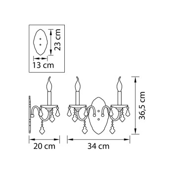 Бра Osgona Classic 700621-1