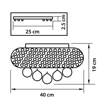Светильник потолочный Osgona Monile 704064-2