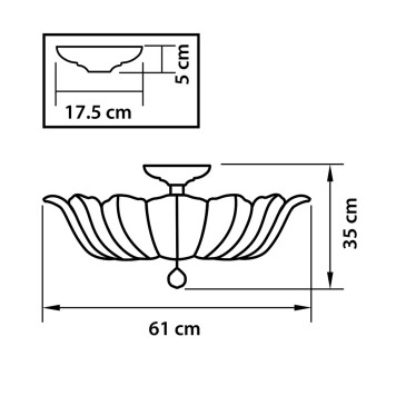 Светильник потолочный Osgona Riccio 705134-3