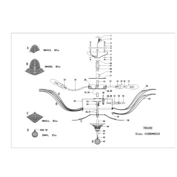 Светильник потолочный Osgona Riccio 705182-4
