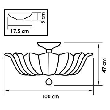 Светильник потолочный Osgona Riccio 705184-3