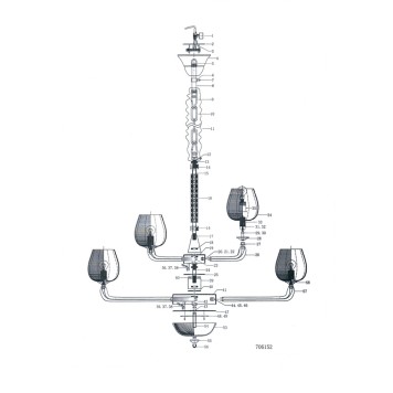 Люстра Osgona Delta 706152-1