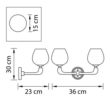 Бра Osgona Delta 706622-1