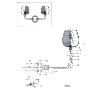 Бра Osgona Delta 706622-2