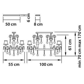 Люстра Osgona Nativo 715117-2
