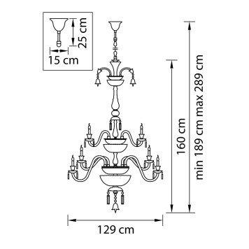 Люстра Osgona Campana 716364-2